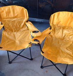 Two folding chairs