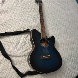Ibanez Talman Blue Acoustic-Electric Guitar W/ Stand