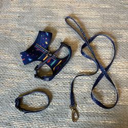 Lucy & Co Harness Collar Leash Set Small To Medium 