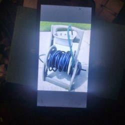 Nearly New Hose Reel With Hose 
