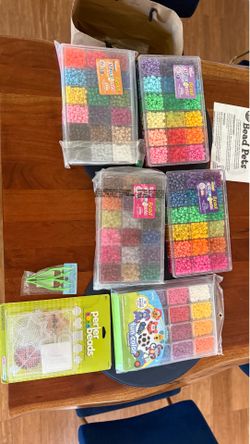 New! Huge art supply lot of qixels and fuse beads - most unopened