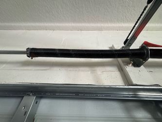 Garage Door Broken Spring Opener Off Track Adjustment Replace And Parts