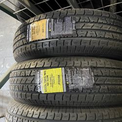 ST 225/75/15 Trailer Tires New Mounted And Balanced