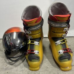 Ski Boots And Helmet