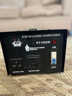 ROCKSTONE POWER 1000W Voltage Converter Transformer Like New