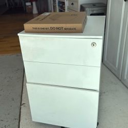 White File Cabinet 