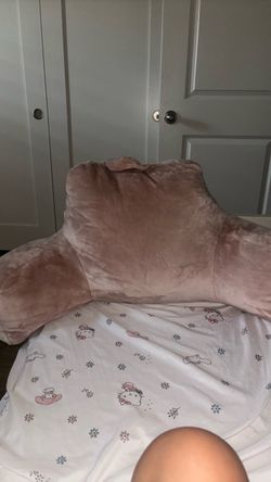 Mauve Plush Backrest Pillow