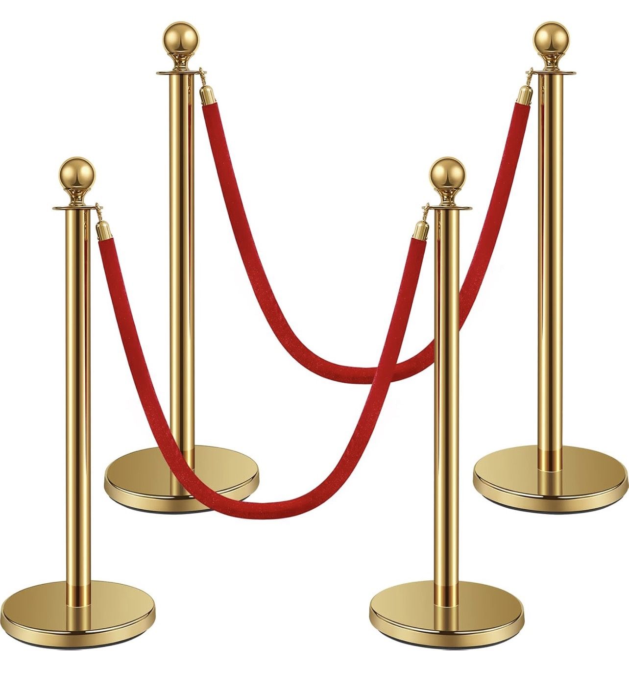 Stanchion 5 ft Velvet Carpet Ropes and Poles