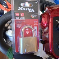 Master Pad lock combination in bottom.\nI have six of these