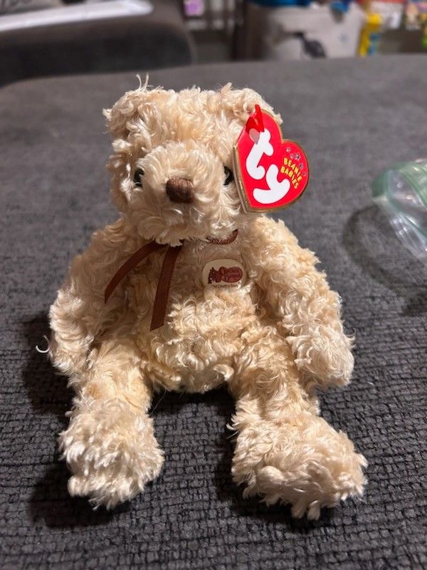 April 26 2002 TY Original Beanie Babies Cracker Barrel HERSCHEL Bear (8") w/tags