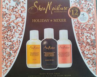 Shea Moisture Holiday Mixer- Body Wash Trio