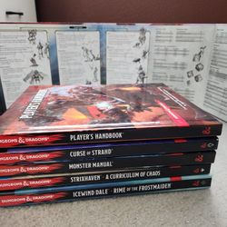 SIGNED 5E DND PHB! And Assorted Supplements!