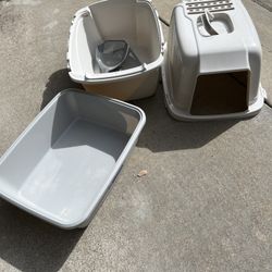 Cat Travel Cage Kitty Litter And Scoop