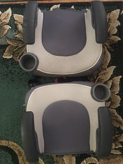 2 Graco no back booster car seats