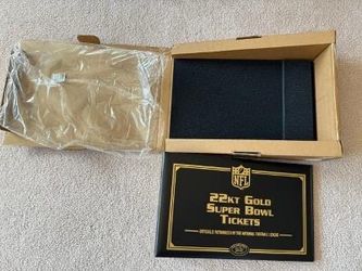 WILLABEE & WARD OFFICIAL NFL SUPER BOWL PATCH COLLECTION BINDER (GOLD GRAPHICS) WITH 30 BLANK PAGES. $30.00