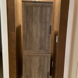 69x19x16 Modern Two Door Pantry/Cabinet 