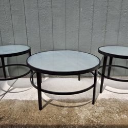 3 Glass Tables