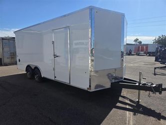 2027 Pace American 8.5x20 enclosed car hauler trailer 9990 GVWR - spoiler - alum rims - bar lock - polycor - ext tongue