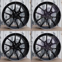 New Set 19 Inch G025 Style Rims Wheels 19x8.5 +38 (5x112) CB: 66.6