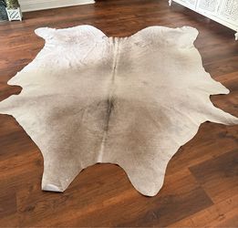 XXL Genuine Grey Palomino Brazilian Cowhide