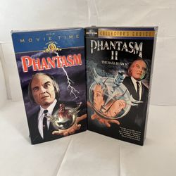 Phantasm & Phantasm 2 II VHS Lot bundle