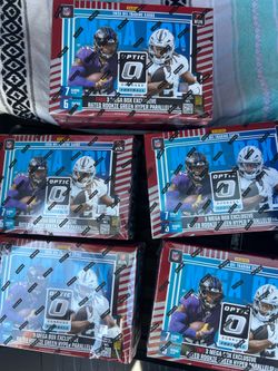 2025 Panini Donruss Optic Football NFL Trading Cards Factory Sealed Mega Box  I have 5