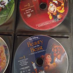 Cd Case Full Of Kids Movies For Sale Disc Only Good Shape $4 To $10 Each Depending On Title And How Many Bought
