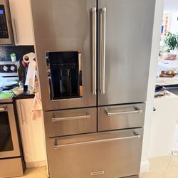 KitchenAid Double Door Refrigerator with Drawer Freezer