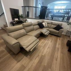 Arizona Leather 6 Piece Reclining Couch