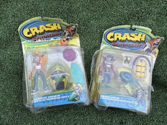 Rare 1999 ReSaurus Series Two Deep Dive Crash BANDICOOT Action Figure NIP