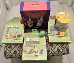 Decorating Kit 3 , Gnomes Kit, 1,ceramic Pot With 4 Paint