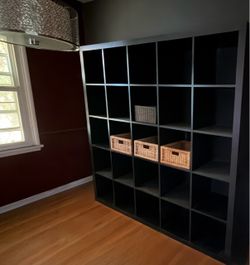 IKEA EXPEDIT 25-Cube Bookcase & Storage Organizer + 4 Baskets