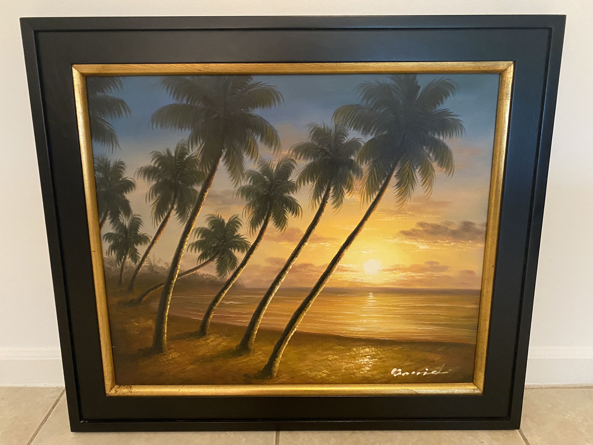 Beach Palm Trees Wall Art