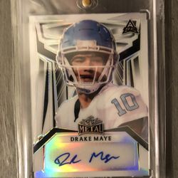 Rare Drake Maye Autographed Card Limited To 1/1
