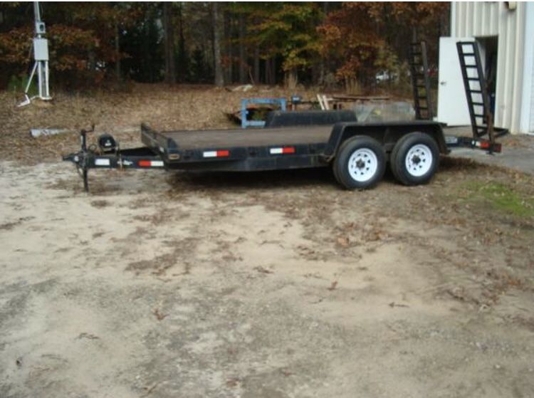 16foot, 6axles, great condition, can pull cars bobcat etc,