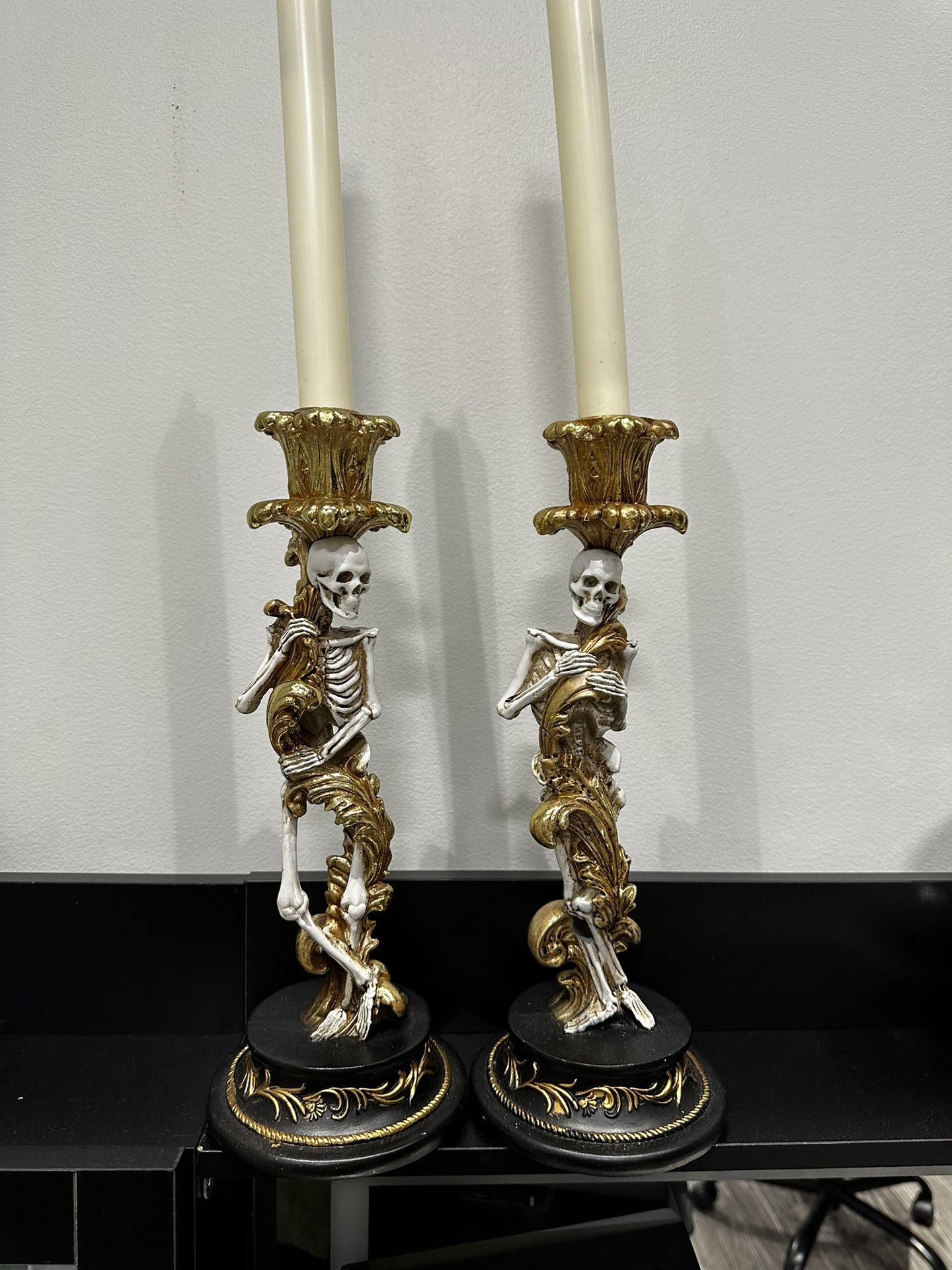 Christian Siriano Skeleton Candle Holders (set of 2)