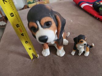 Beagle Puppy Figurine Set of 2
