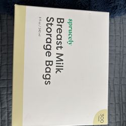 Breast milk storage bags