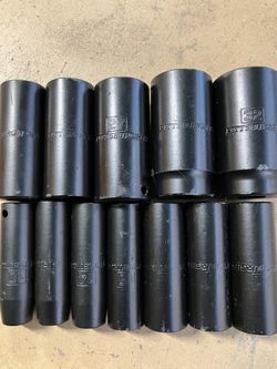 Deep impact metrics socket set. 1/2 drive.