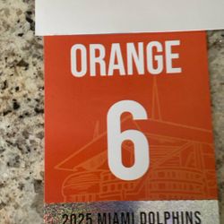 Orange Parking Pass For Bills Vs Fins