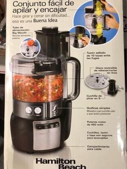 Hamilton Beach 10 Cup Stack & Snap Food Processor, Model 70721
