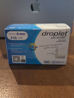 Droplet Pen Needles - New box of 100