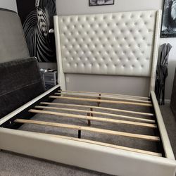 King Upholstered Frame And Headboard