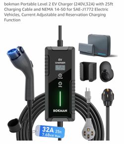bokman Portable Level 2 EV Charger 240v 32A