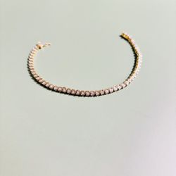 10k  Yellow Gold Tennis Bracelet 1/2CTT Diamonds 