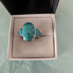 Turquoise And Sterling Silver Ring