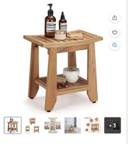 Teak shower bench NEW