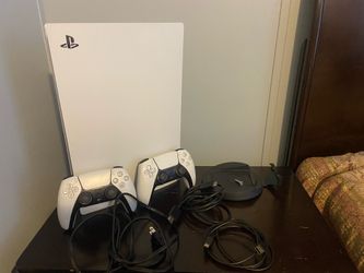 Sony PlayStation 5 Disc Version w 2 DualSense Controllers (PS5)