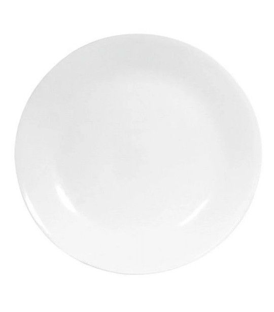 CORRELLE WHITE ROUND PLATES -5 10.25 INCH -LIKE NEW