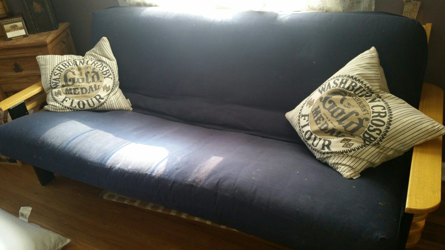 Large solid futon
